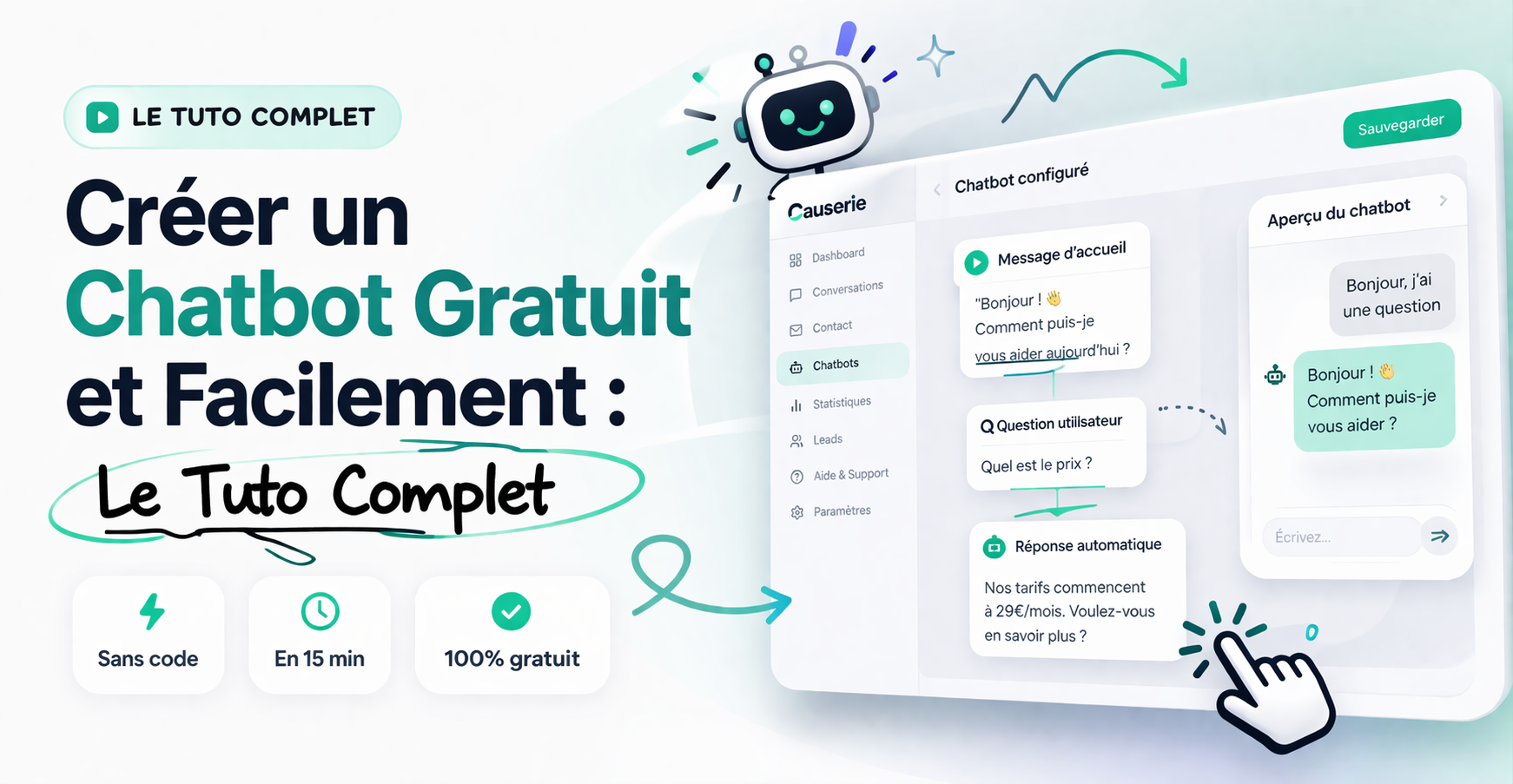 creer chatbot gratuit