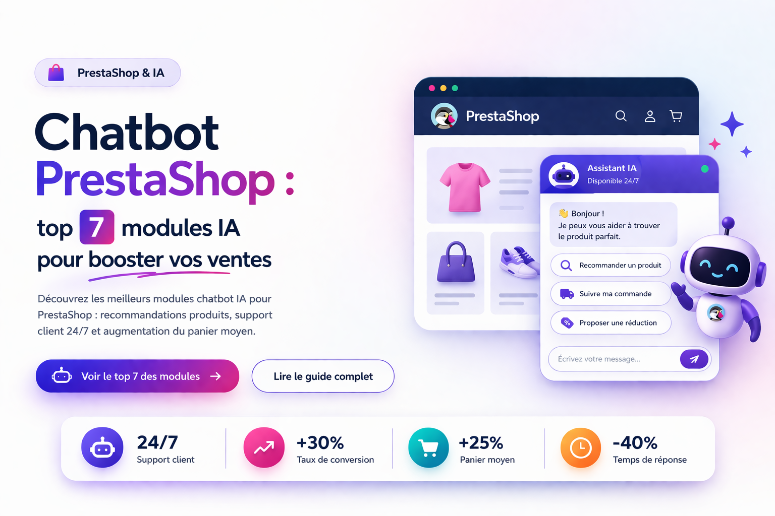 meilleur chatbot prestashop